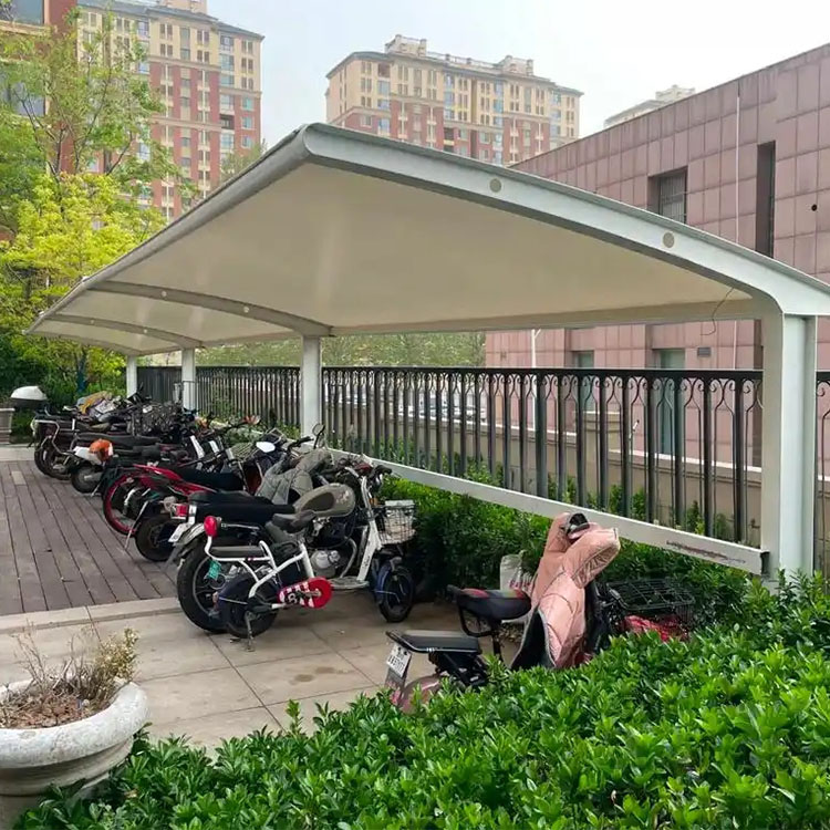 宽城膜结构电动车棚